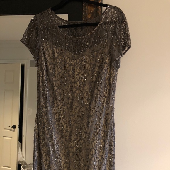 Sequin evening dress - Picture 1 of 3